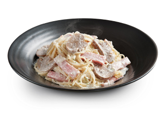 Pasta Ham & Mushroom in Alfredo Sauce